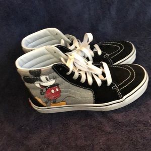 Vans Mickey Mouse High top shoes. Size 4